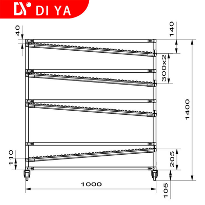 Plastic Coated Lean Pipe Joint Rack Customization For Industrial