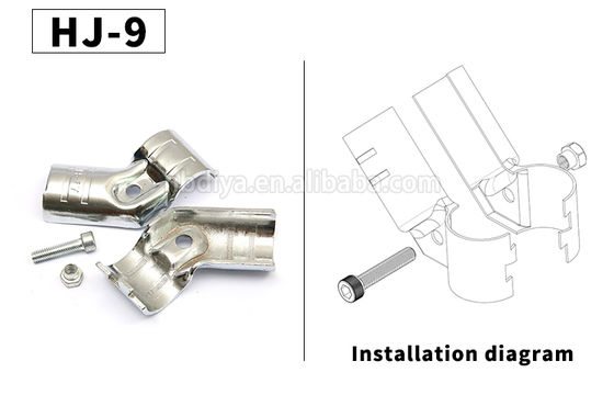 Factory Direct Sale Hj-9 Chrom Plated Lean Pipe Connector / Lean Tube Joint / Metal Clamp for 28mm Lean Pipe