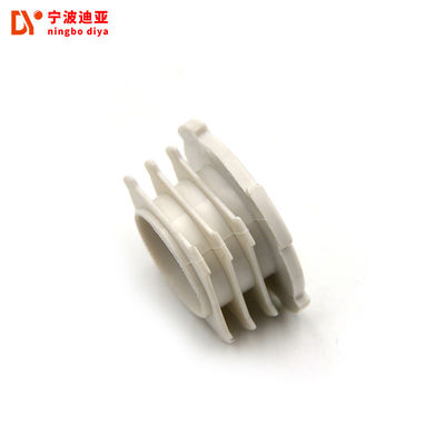 White Aluminum Alloy Tube With Plastic Threaded Plug Insert Outer Diameter 43 Mm