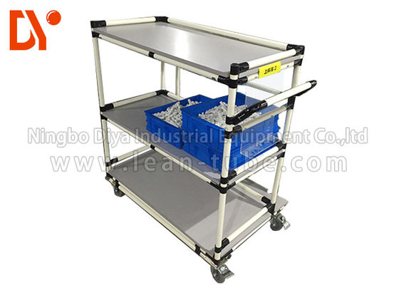 Hand Pushed Heavy Duty Tool Cart Aluminium Profile Welded Corrosion Resistance