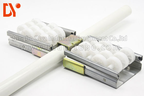 Work Table Plastic Roller Track Customized Length Anti - Corrosion For Decoration