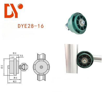 Ruota guida convessa industriale per tubo di alluminio di OD 28 mm