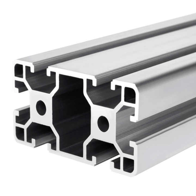Profilo in lega di alluminio per estrusione 40*80 con scanalatura a T, profilo in alluminio estruso