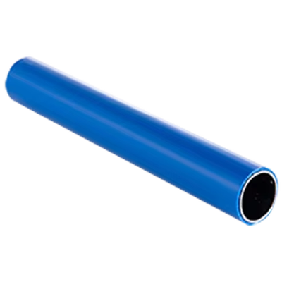 OD28mm tubo composito a tubo magro PE rivestito in blu chiaro per parete del sistema di rack