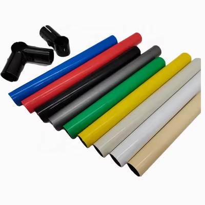 Diametro 28 mm tubo magro PE ABS ESD rivestito di acciaio tubo magro rotondo tubo di acciaio per tavolo di lavoro flessibile