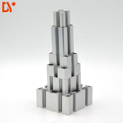 6063 Slot Aluminium Extrusion Silver Tools Surface Series Temper Square Weight Material